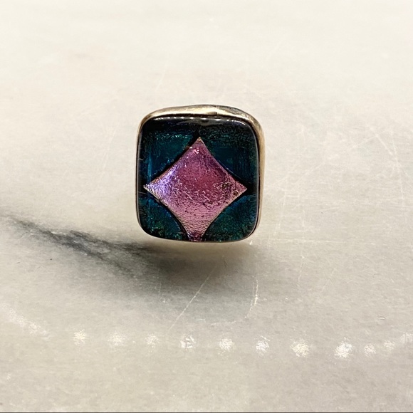 Dichroic Silver Ring - Picture 5 of 14